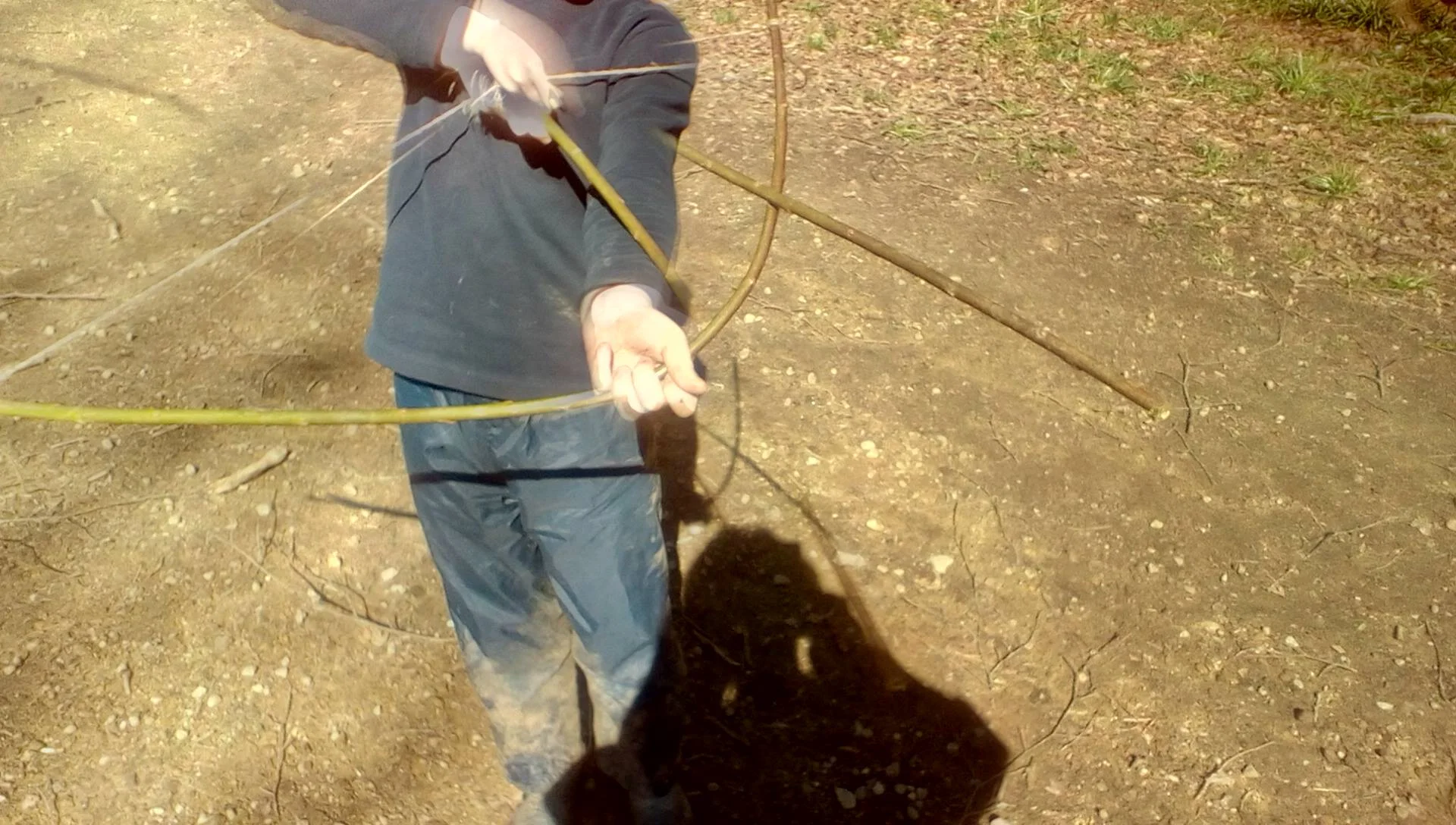 Billy and his bow and arrow today!