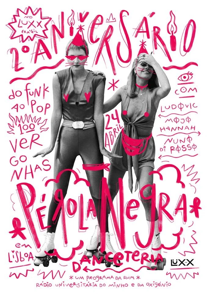 24 Abril - Lux Frágil - Lisboa / Cartaz: Vespa