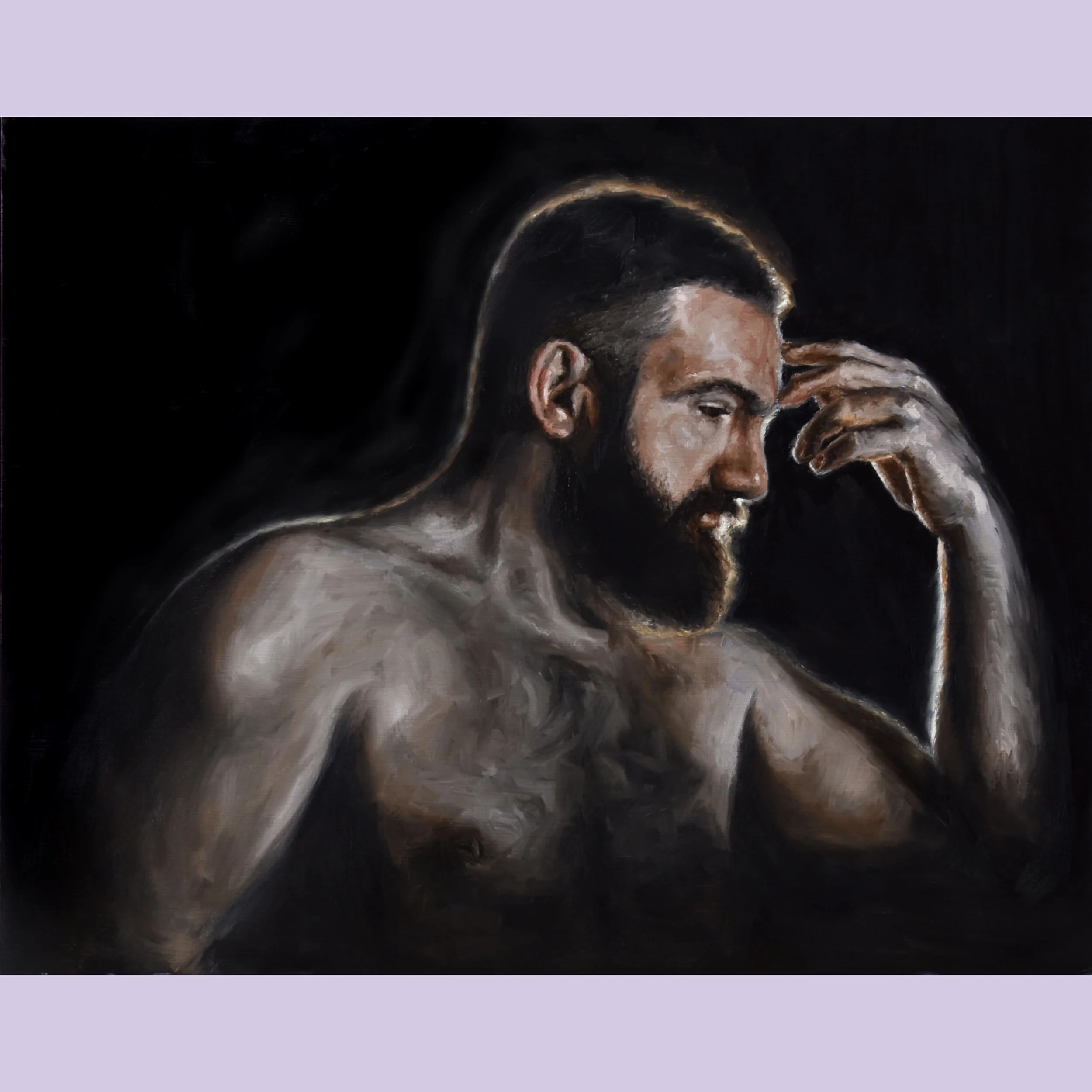 Backlight Self Portrait 14”x11”
