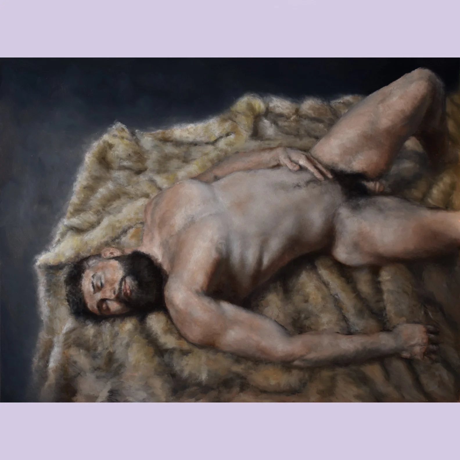 “Ahmed in Fur” 18x24