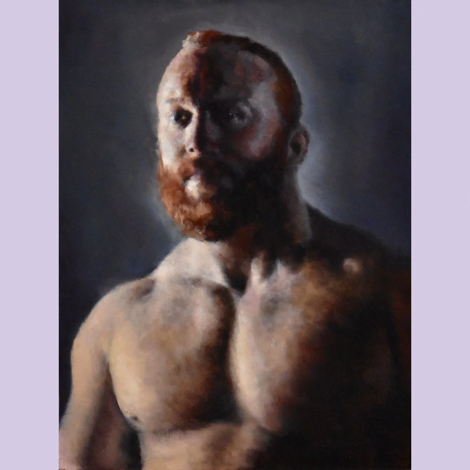 “Portrait of Muscled Ginger” 9x12