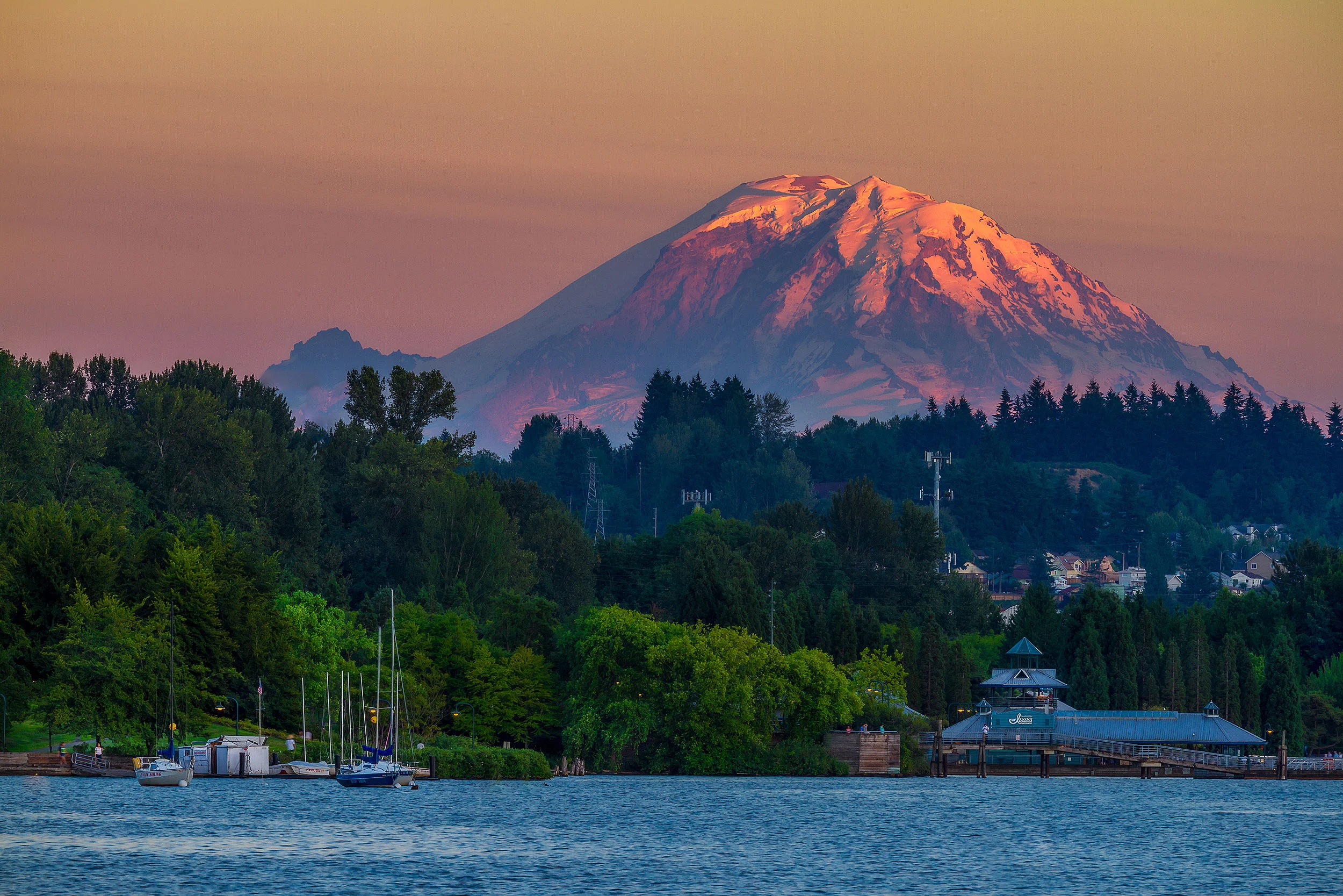 Mt. Rainier at the Lake