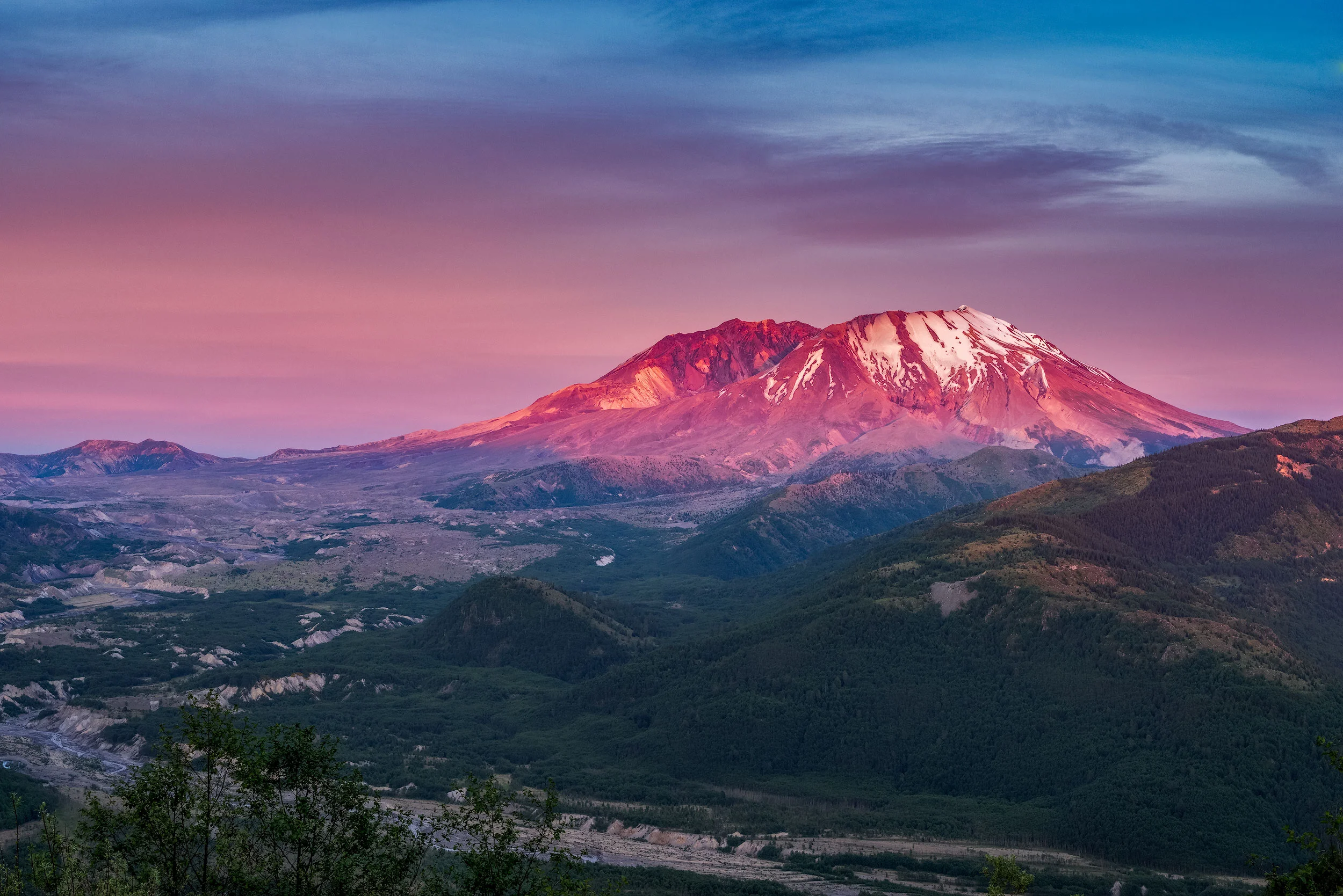 Mt. St. Helen Valley Sunset