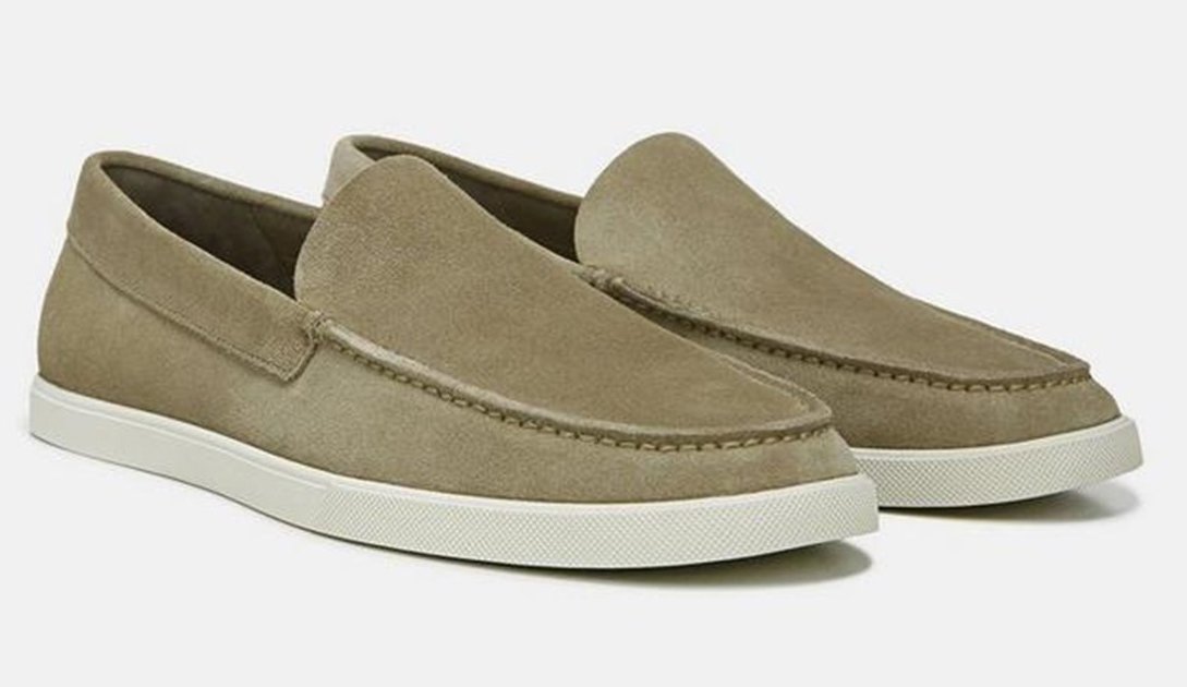 Sonoma Suede Slip On in Flint $195