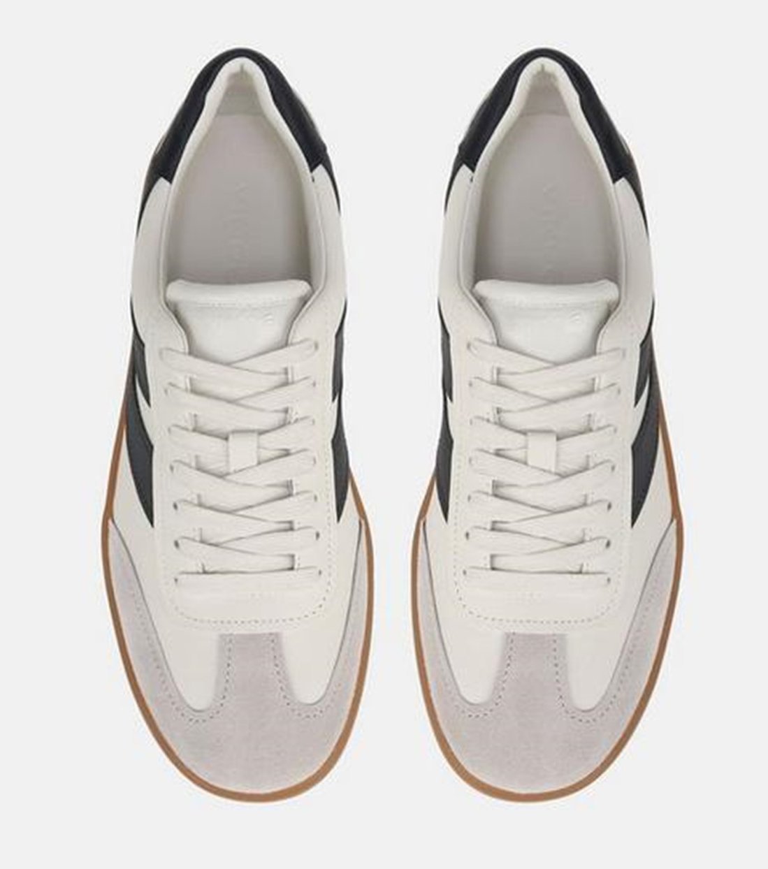 Oasis Suede Sneaker on Milk and Night Blue $250