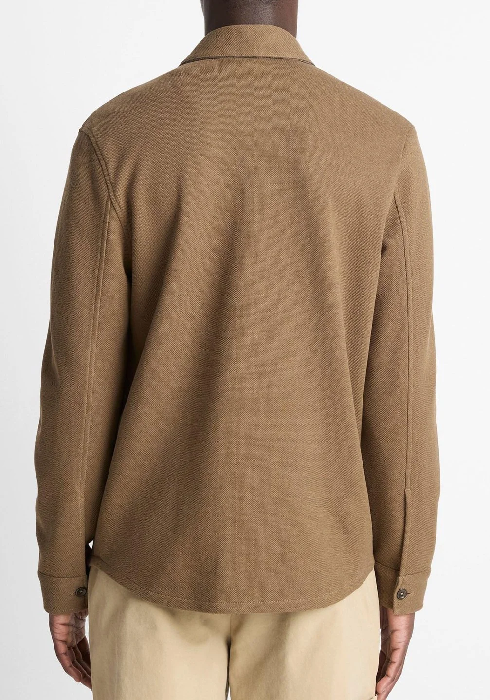 Double-Knit Shirt Jacket in Highlands/Med. Heather Grey $348