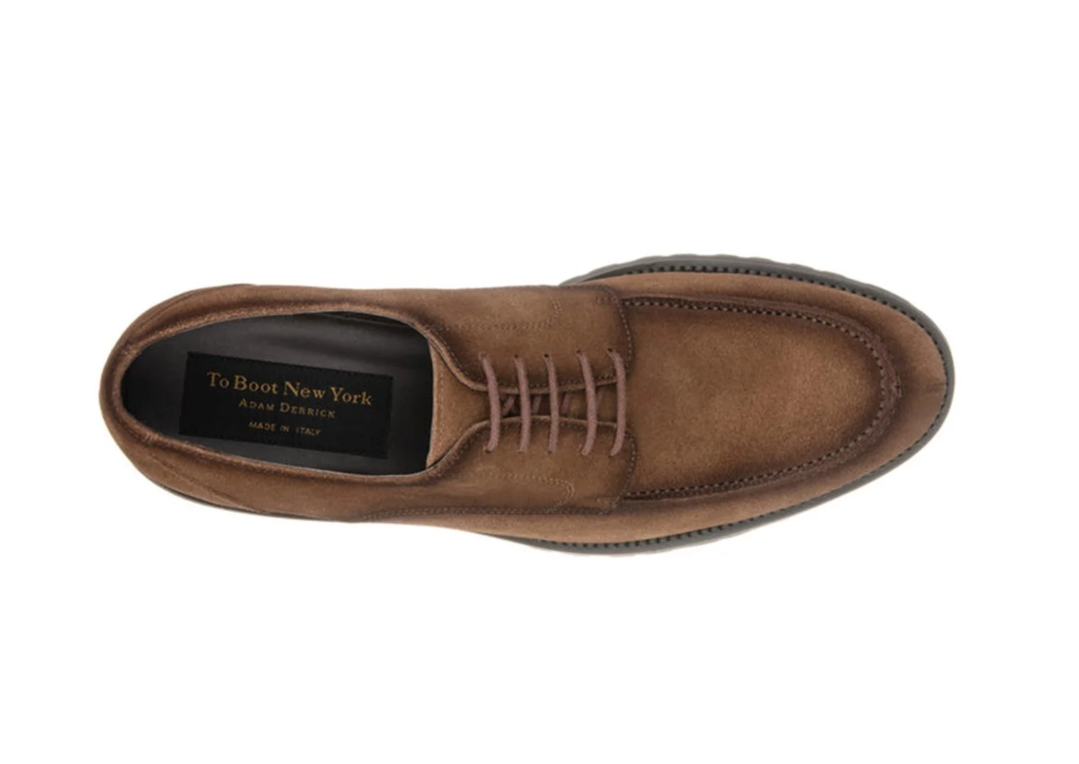 Dario Suede Derby in Chocolate $398