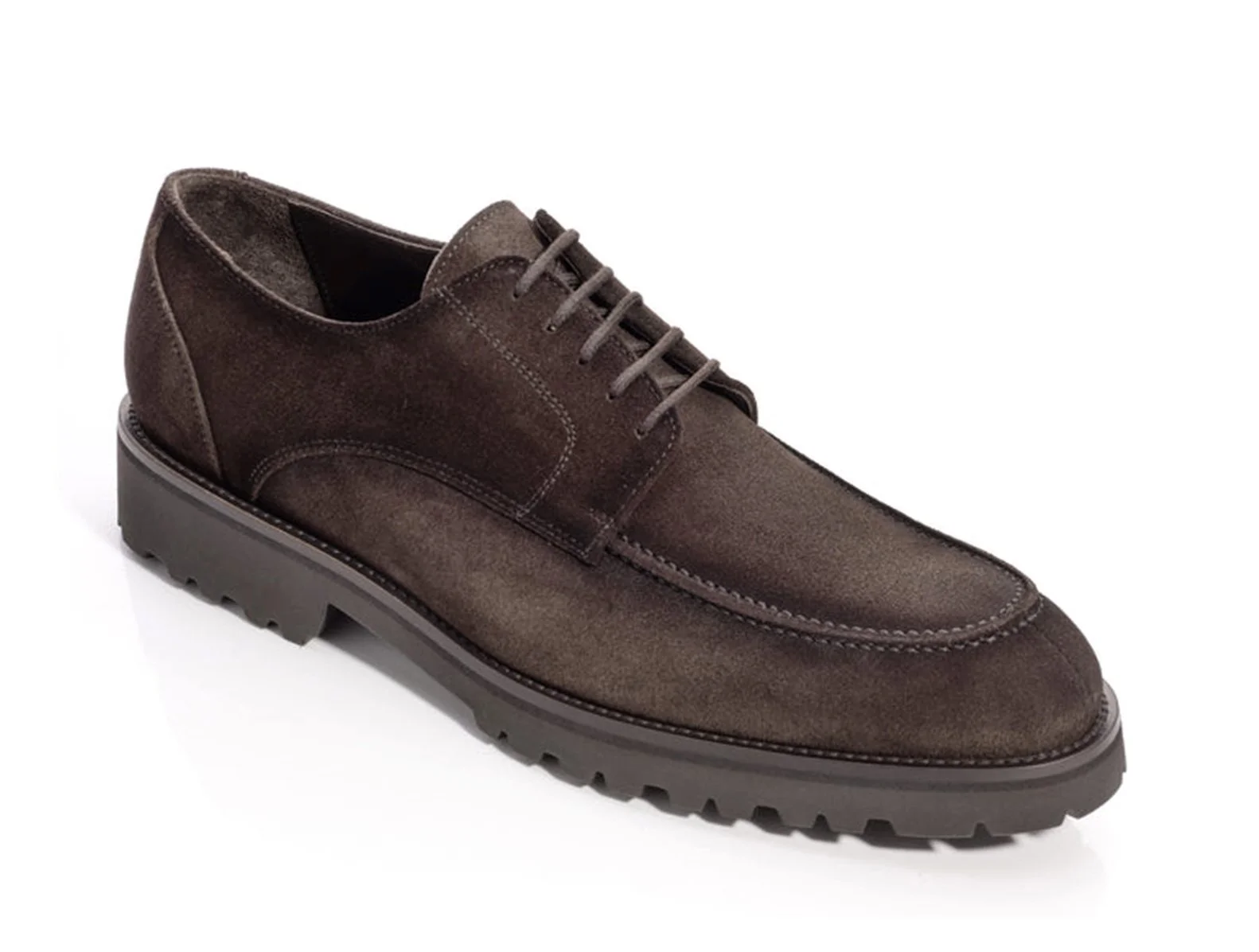 Dario Suede Derby in Dark Brown $398