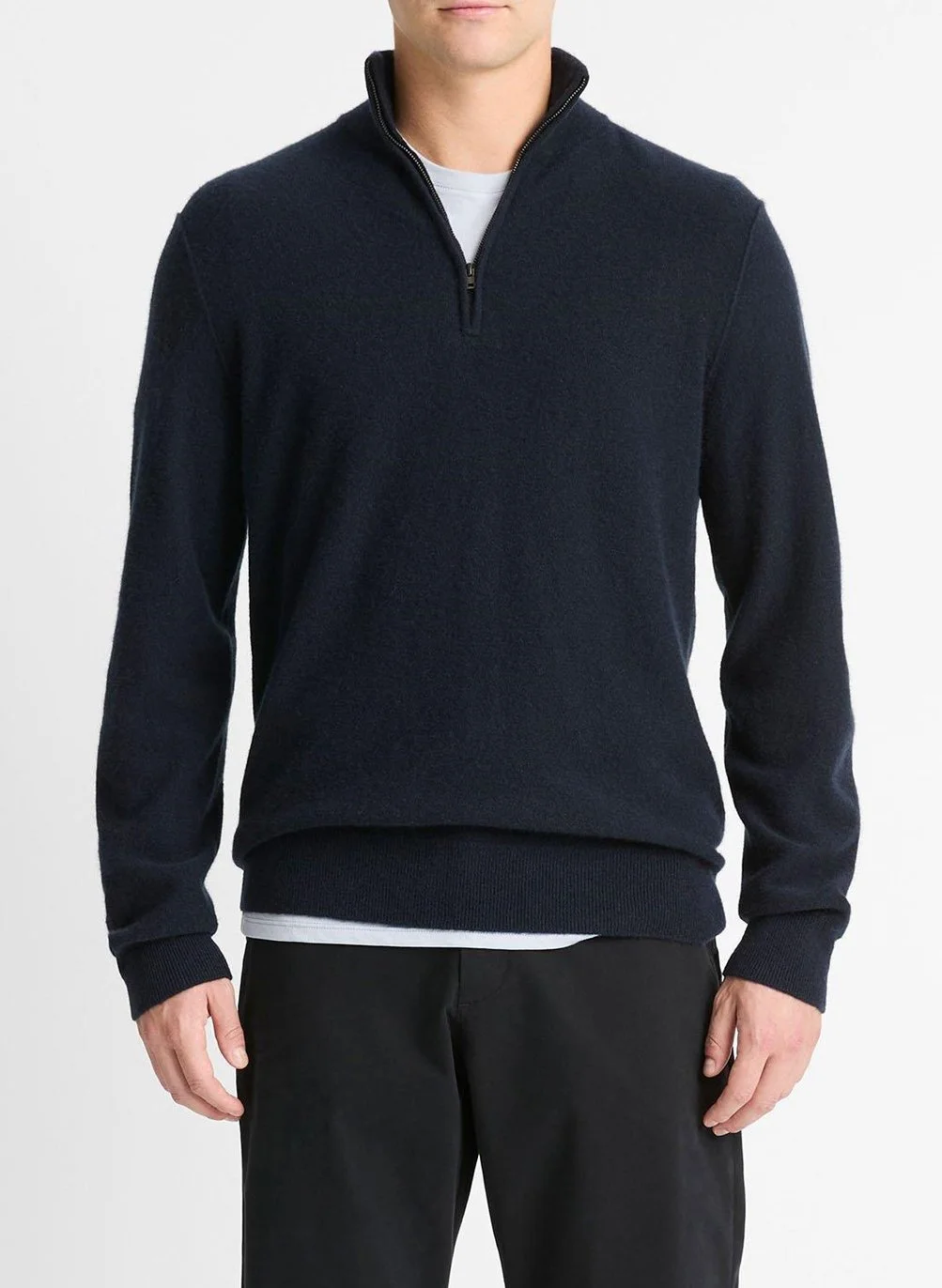 Plush Cashmere 1/4 Zip in Coastal Blue $548