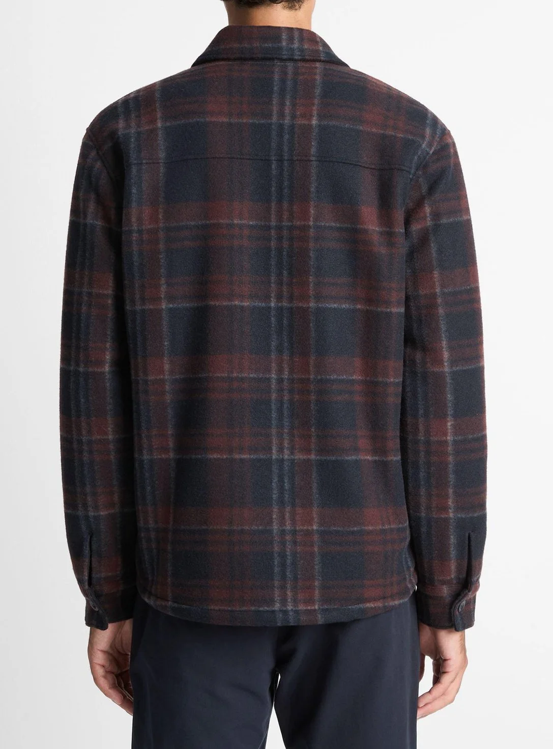 Sherpa Lined Plaid Shirt Jacket $468