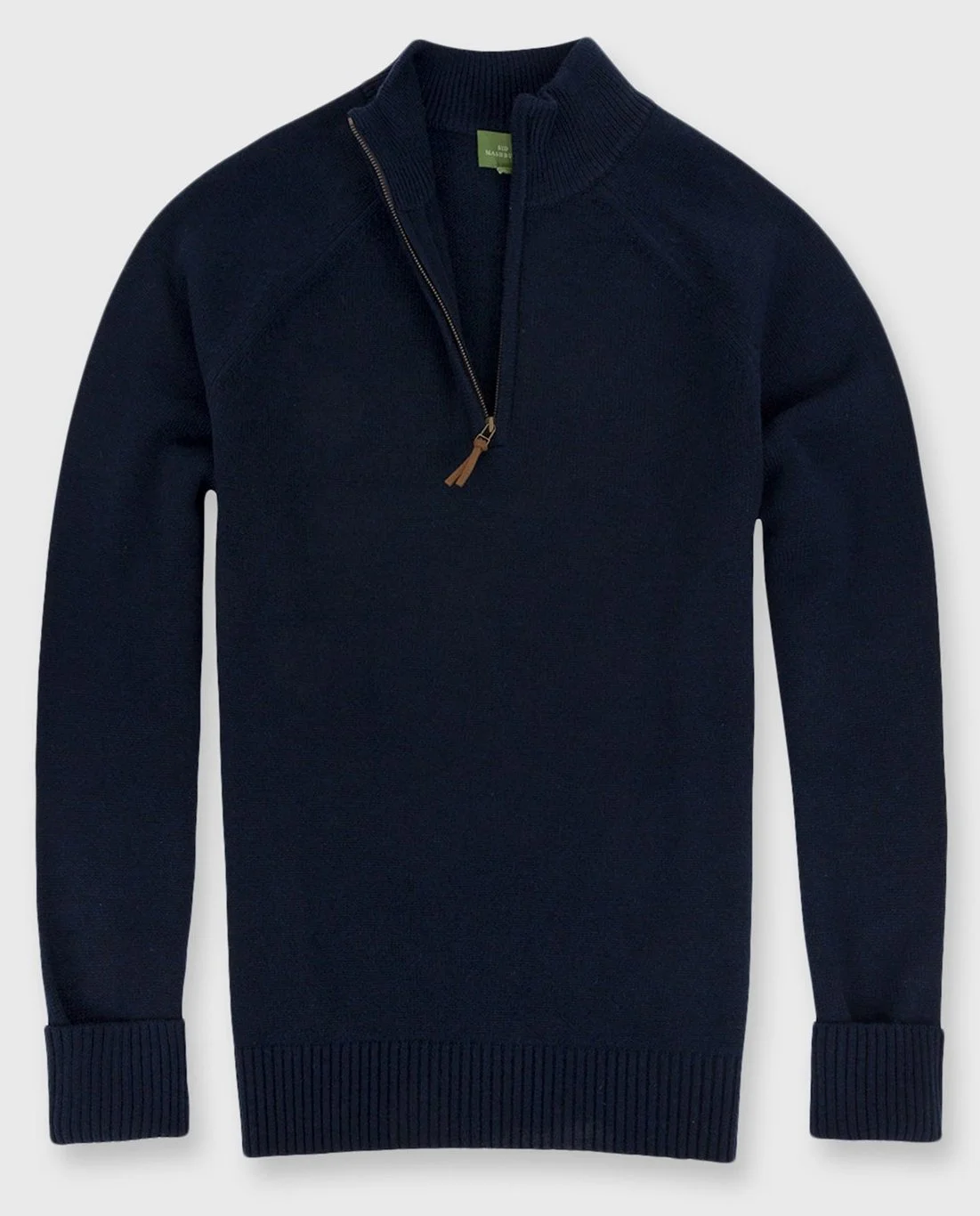 Half Zip Sweater in Navy Cashmere $450