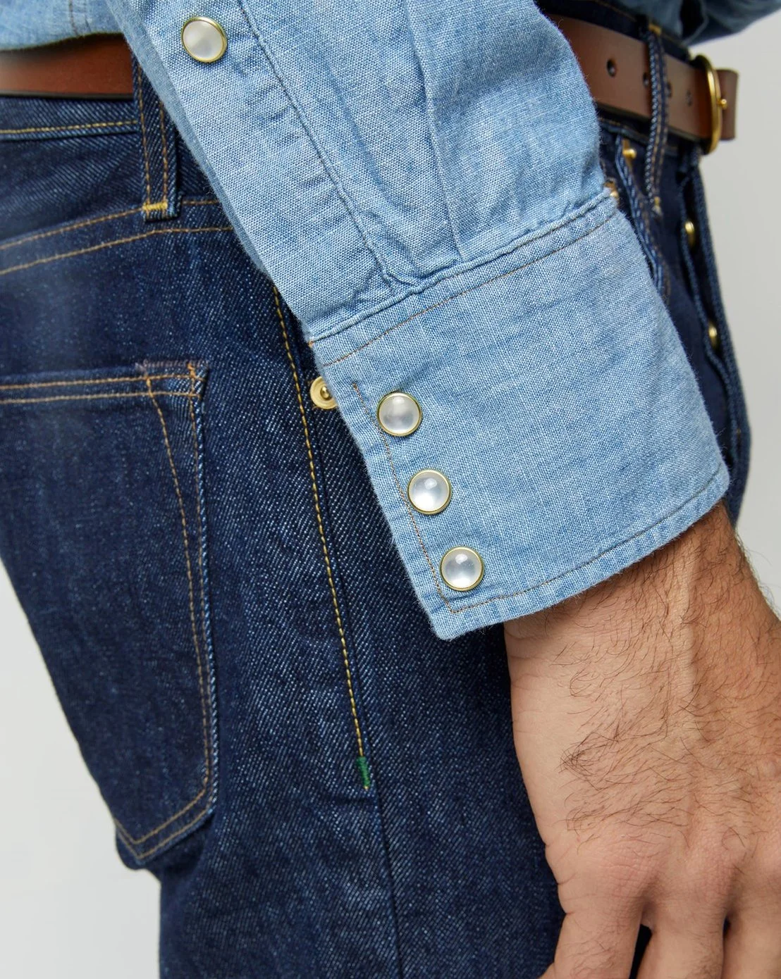 Pearl Triple-Snaps on the Western Work Shirt