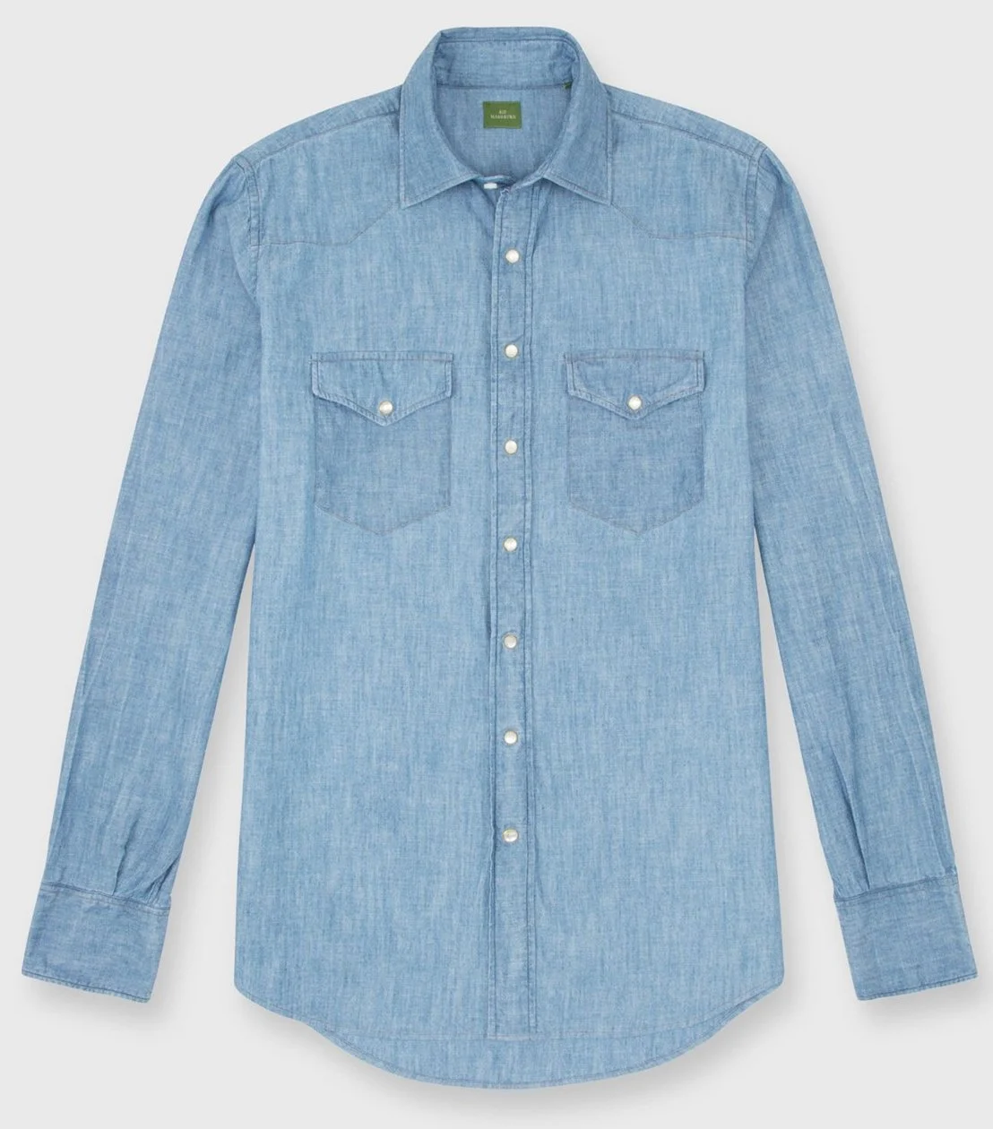 Western Work Shirt in Extra Light Chambray $195