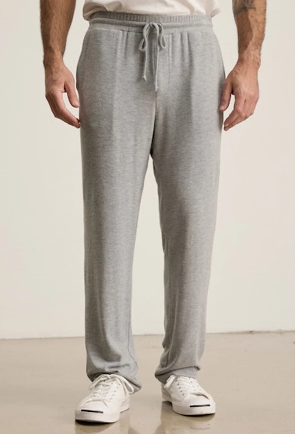 Zen Jersey Sweatpant in Heather Grey $185