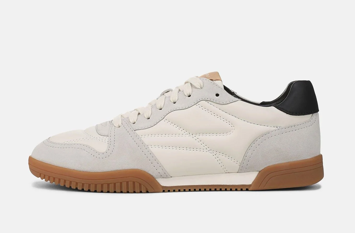 Bel Air Leather & Suede Sneaker in Horchata $275