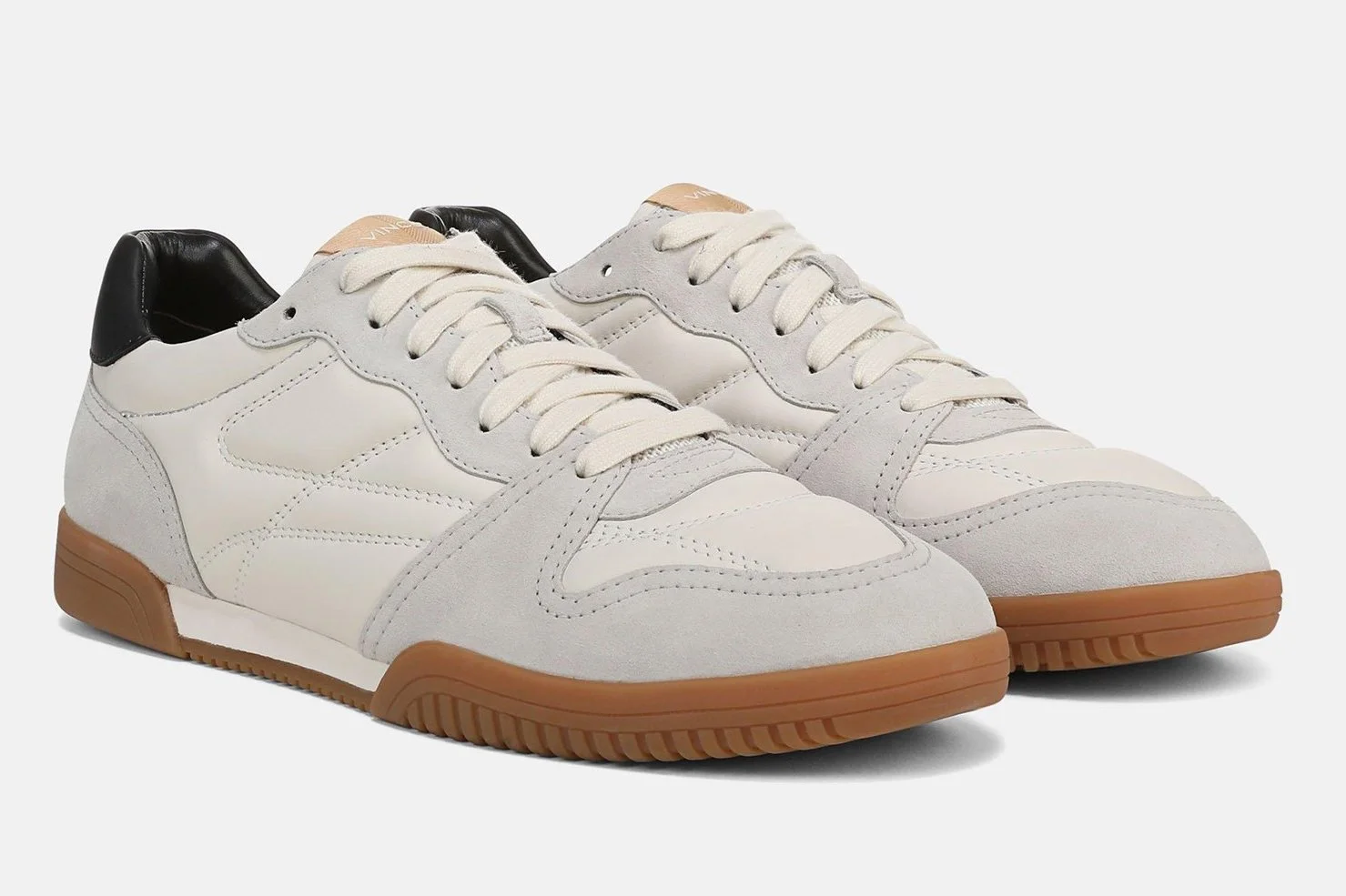 Bel Air Leather & Suede Sneaker in Horchata $275