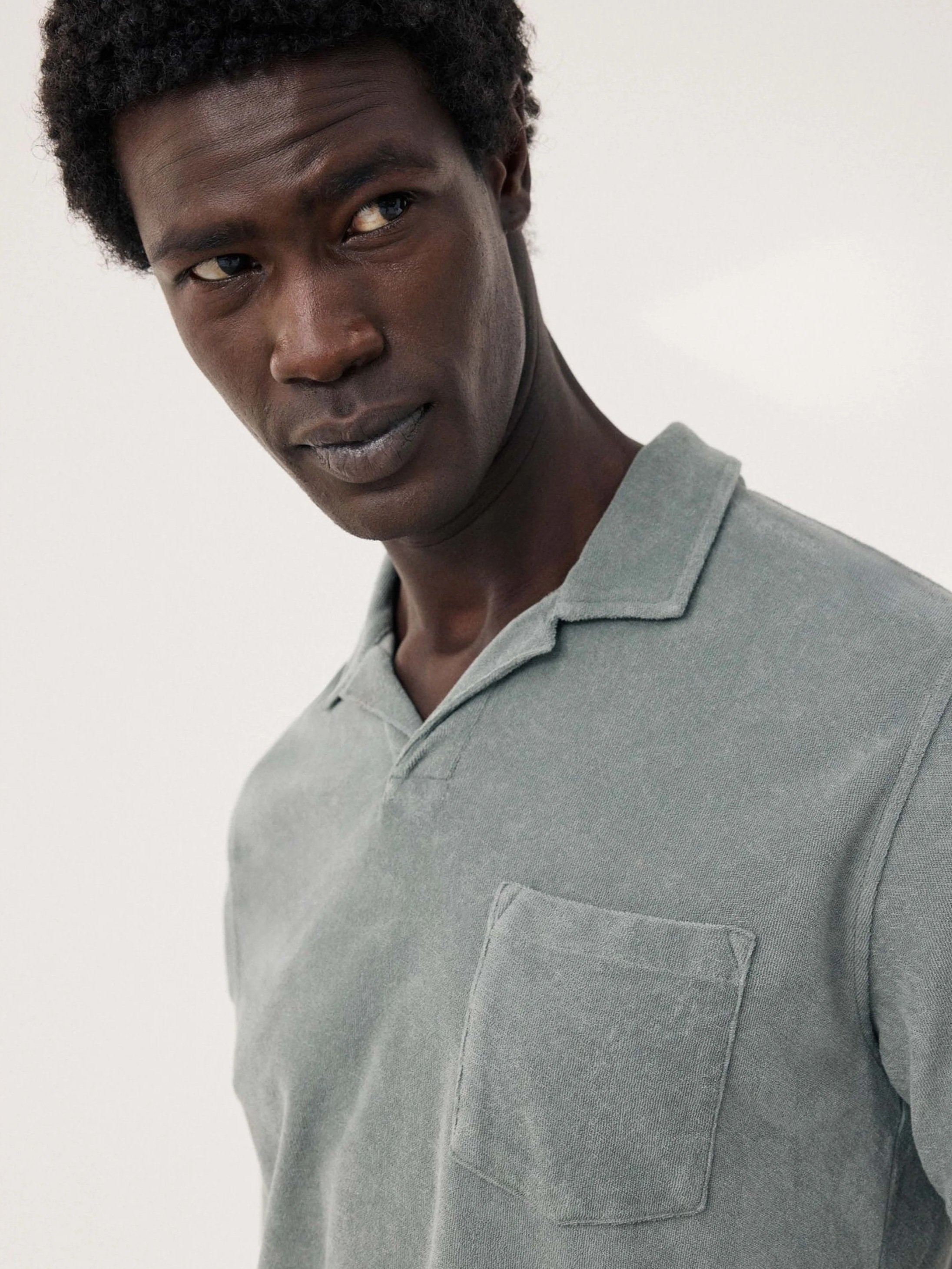 Terry Polo in Military Green $190