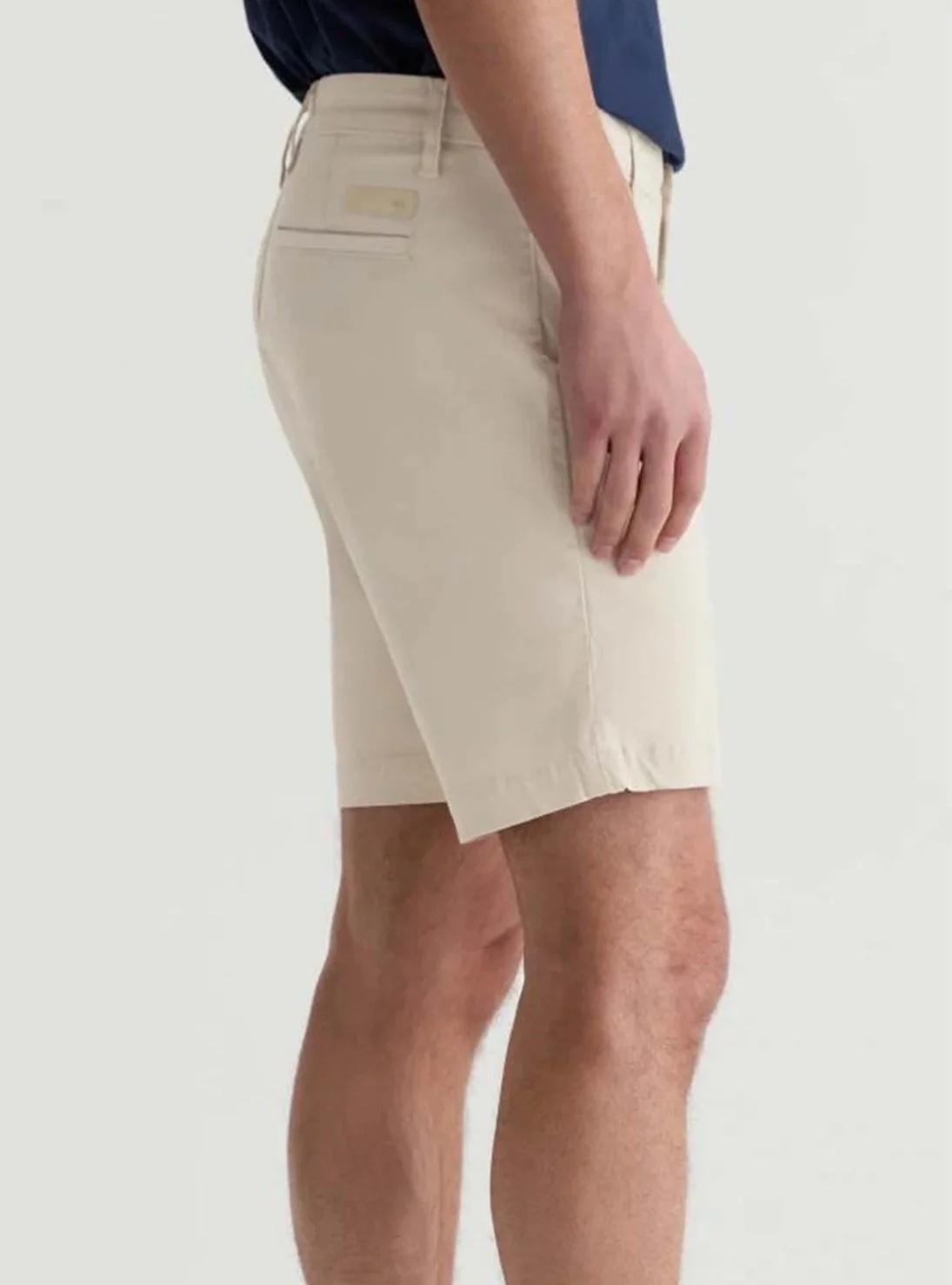 Wanderer Short in Pumice Brighton Sueded Sateen $145