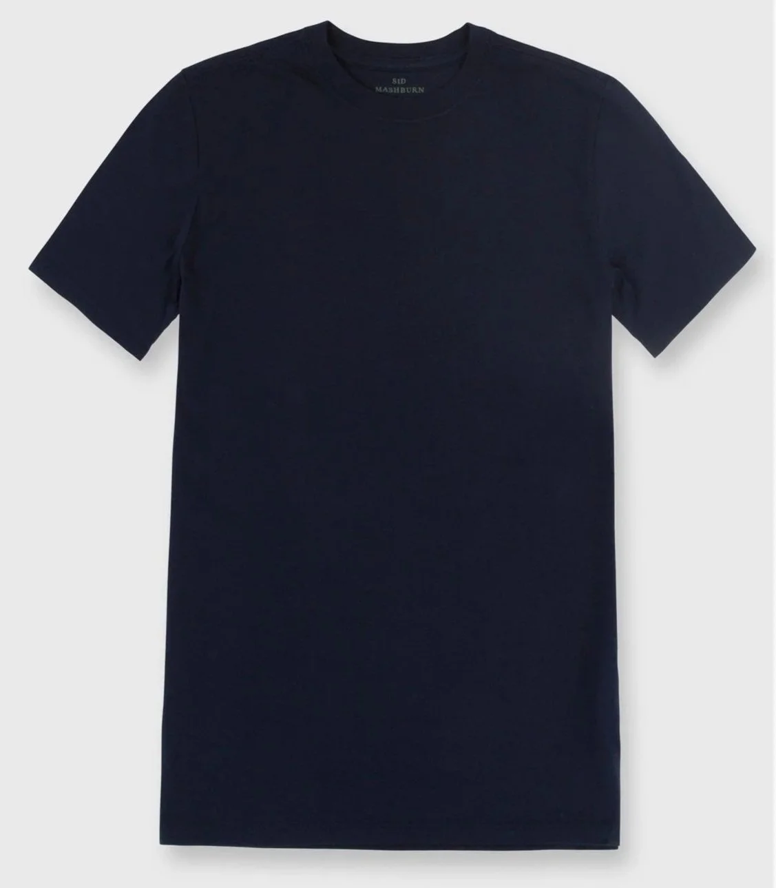 Short-Sleeved Pima Cotton Tee in Navy $75