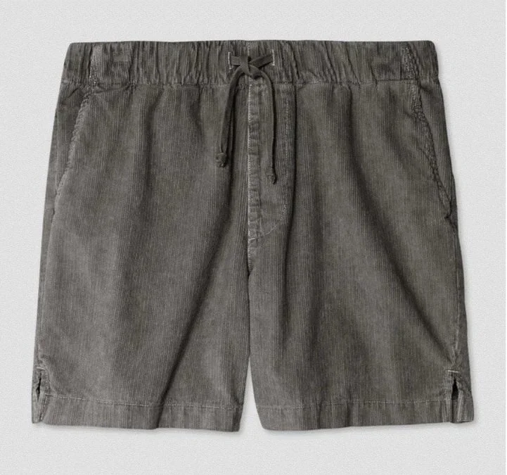 Cord Easy Pull-On Short in Black $130