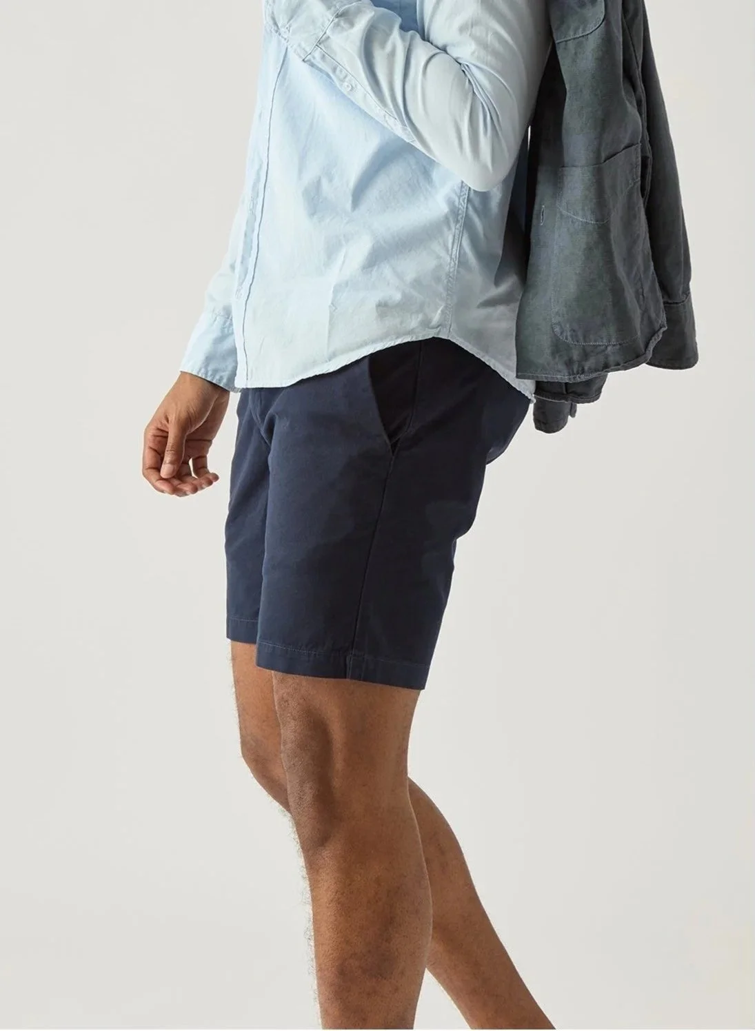 Twill Standard Short in Navy $140
