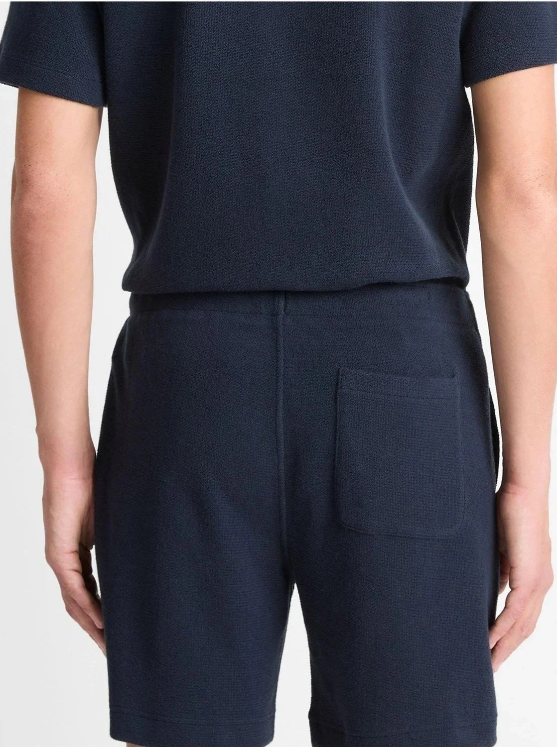 Cotton Bouclé Pull-On Short in Coastal Blue $168