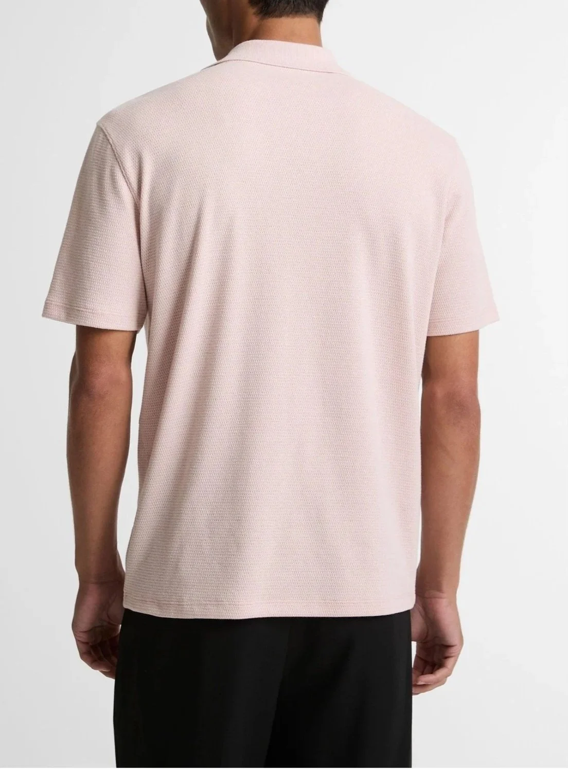 Cotton-Blend Johnny-Collar Pocket Polo in Paradise $148