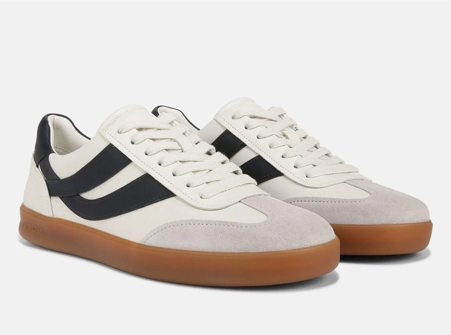 Oasis Leather & Suede Sneaker in Milk/Night Blue $275