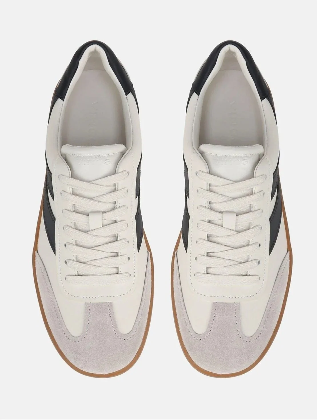 Oasis Leather & Suede Sneaker in Milk/Night Blue $275