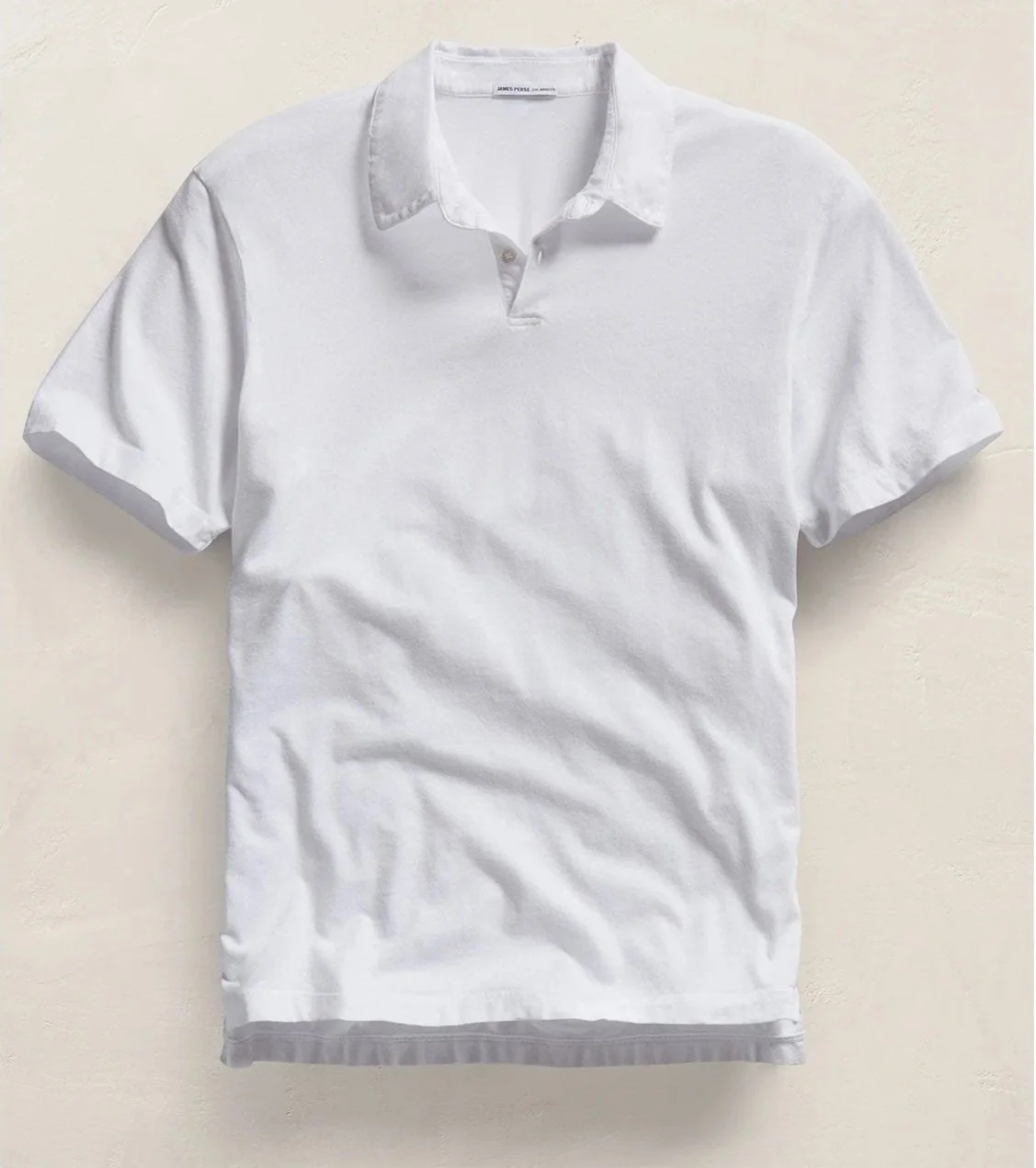 Sueded Jersey Polo in Memory $135