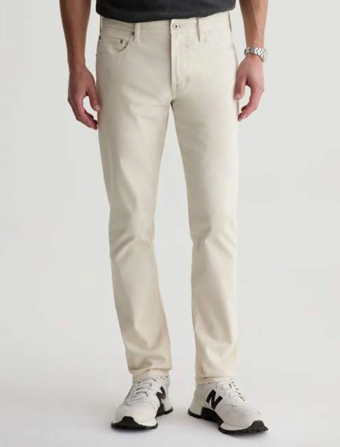 Tellis Jean in Pumice Comfort Stretch Sueded Sateen $210