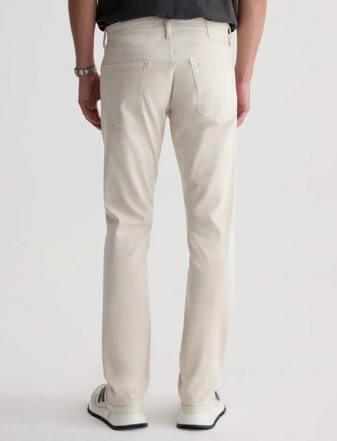 Tellis Jean in Pumice Comfort Stretch Sueded Sateen $210