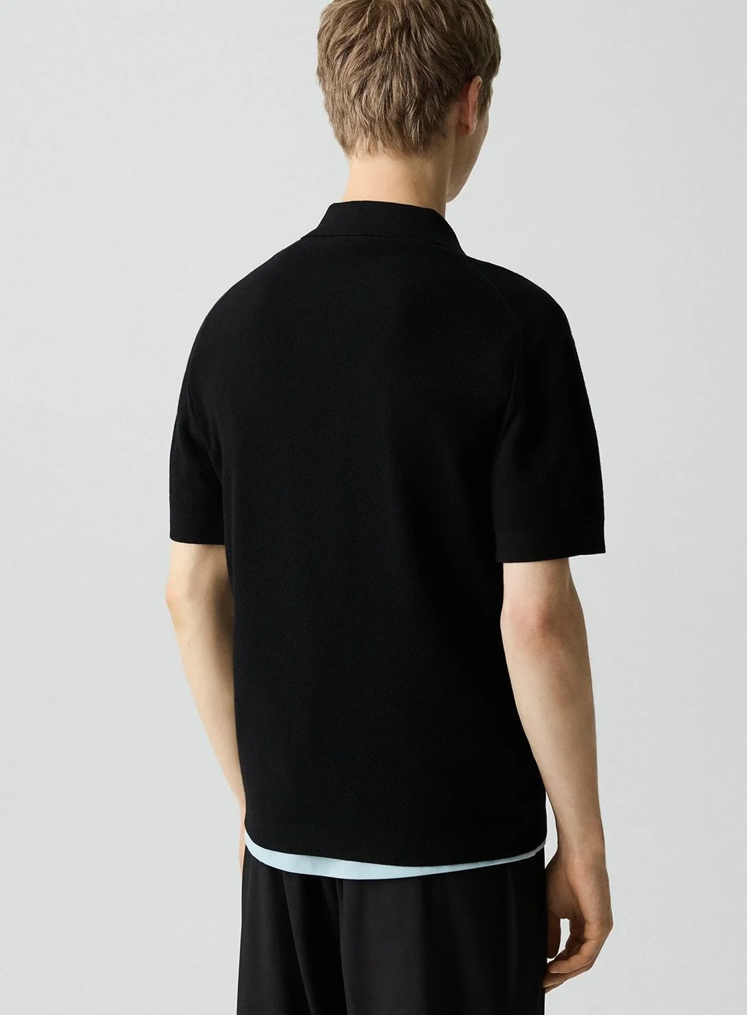 Brenan Light Bilen Polo in Black $185