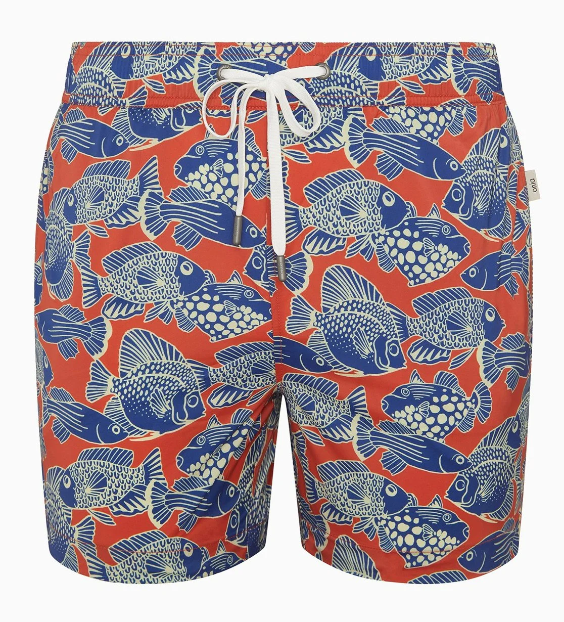 Charles 5" inseam Swimsuit in Swimming Fish pattern $195