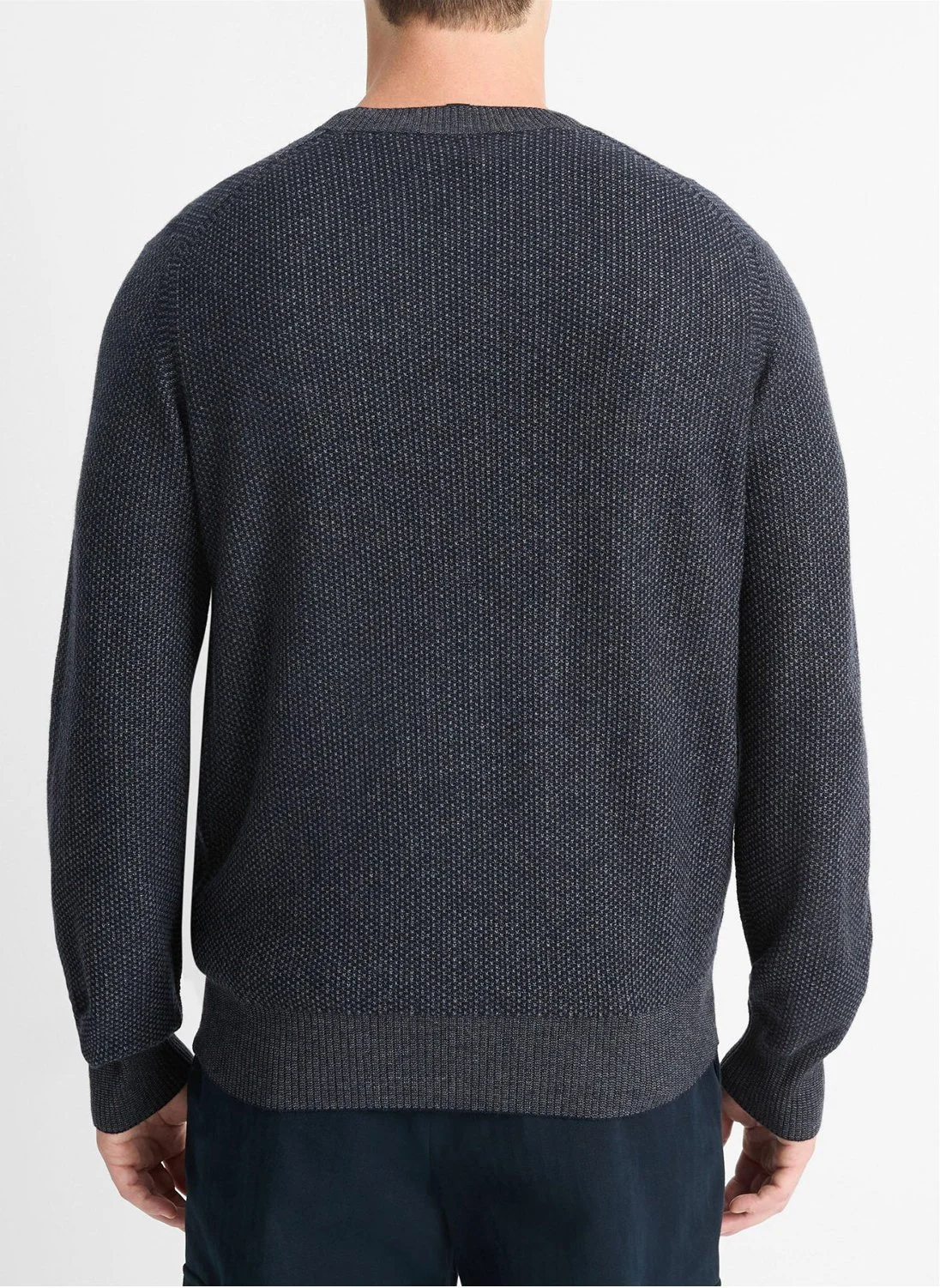 Geo Jacquard Wool-Blend Sweater in Coastal Blue $298