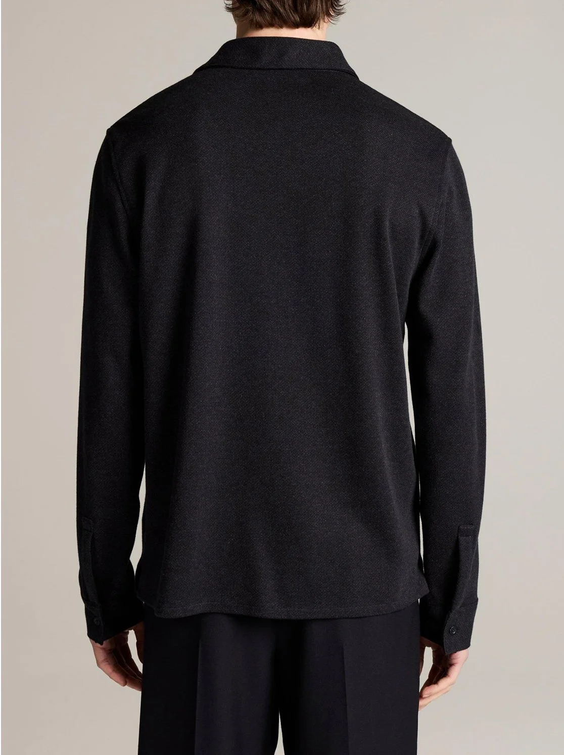 Herringbone Button-Front Shirt in Coastal Blue $228