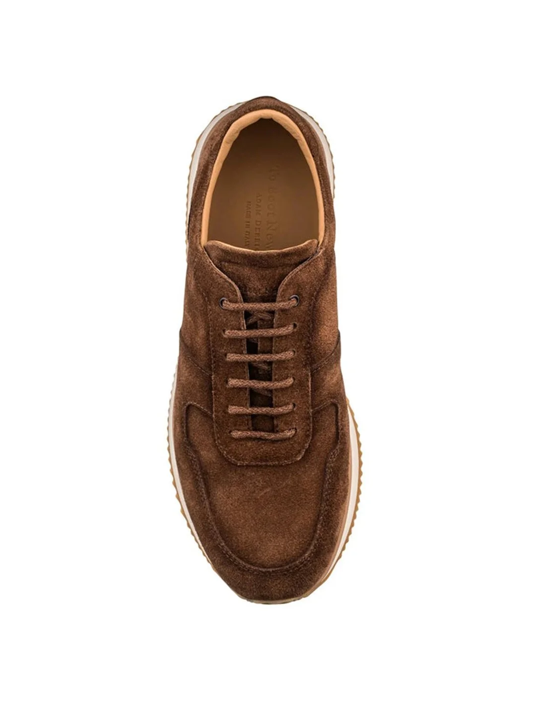 Fanning Suede Sneaker in Chocolate Brown $450