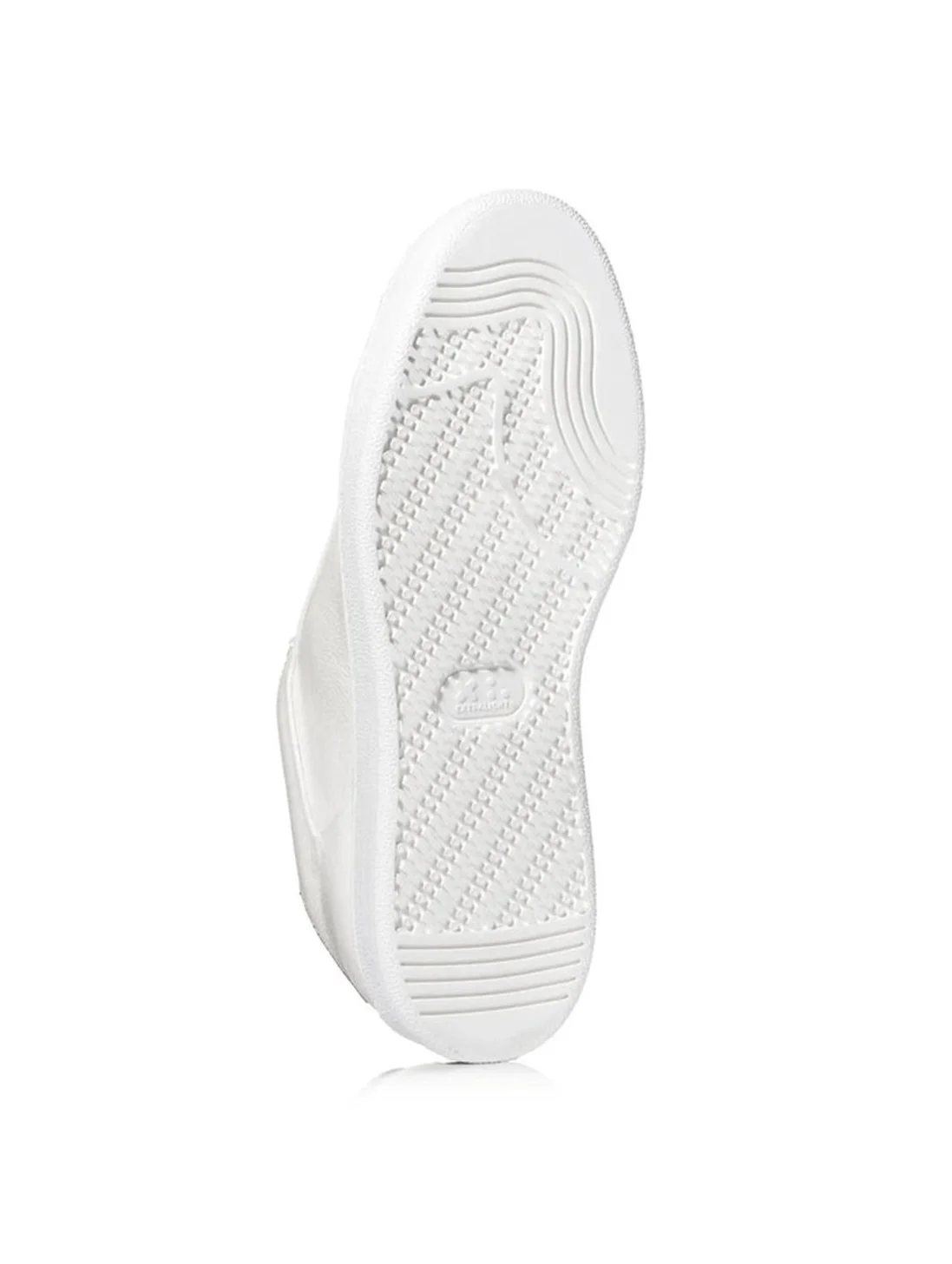 Monterey Extra Light Pebbled Leather Sneaker in White w/Tan $450
