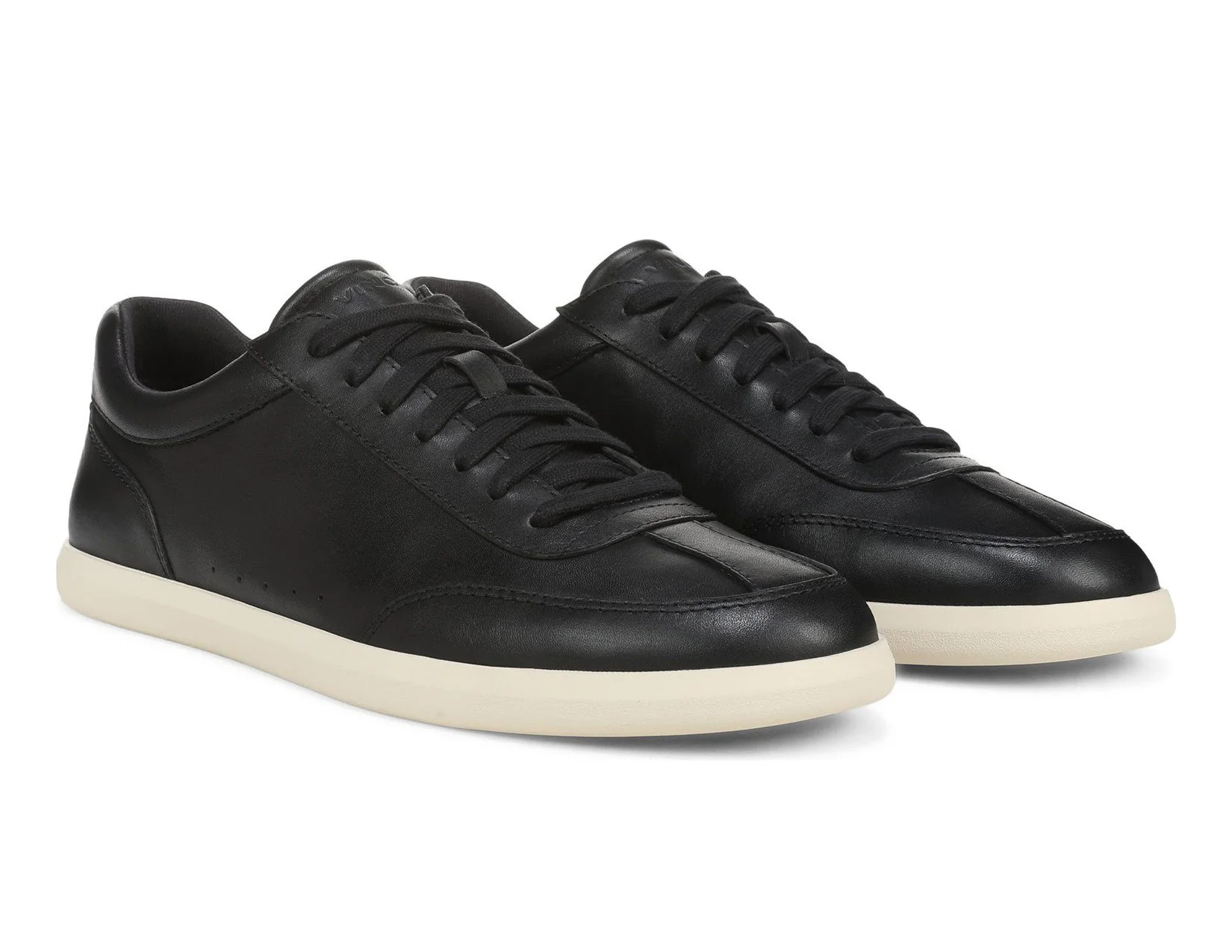 Cove Lace-Up Sneaker in Black Leather $250