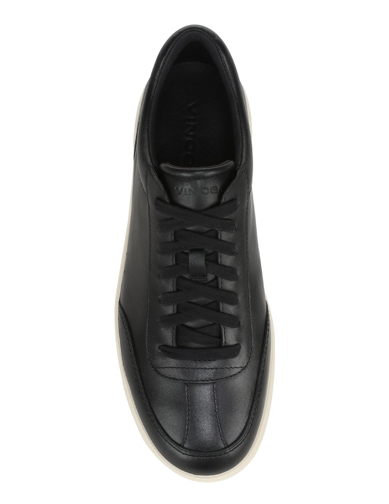 Cove Lace-Up Sneaker in Black Leather $250