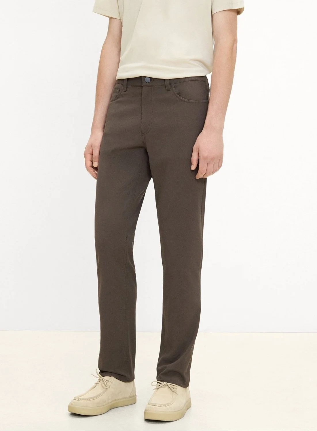 Raffi 5-Pocket Pant in Neoteric Twill in Classic Brown $195
