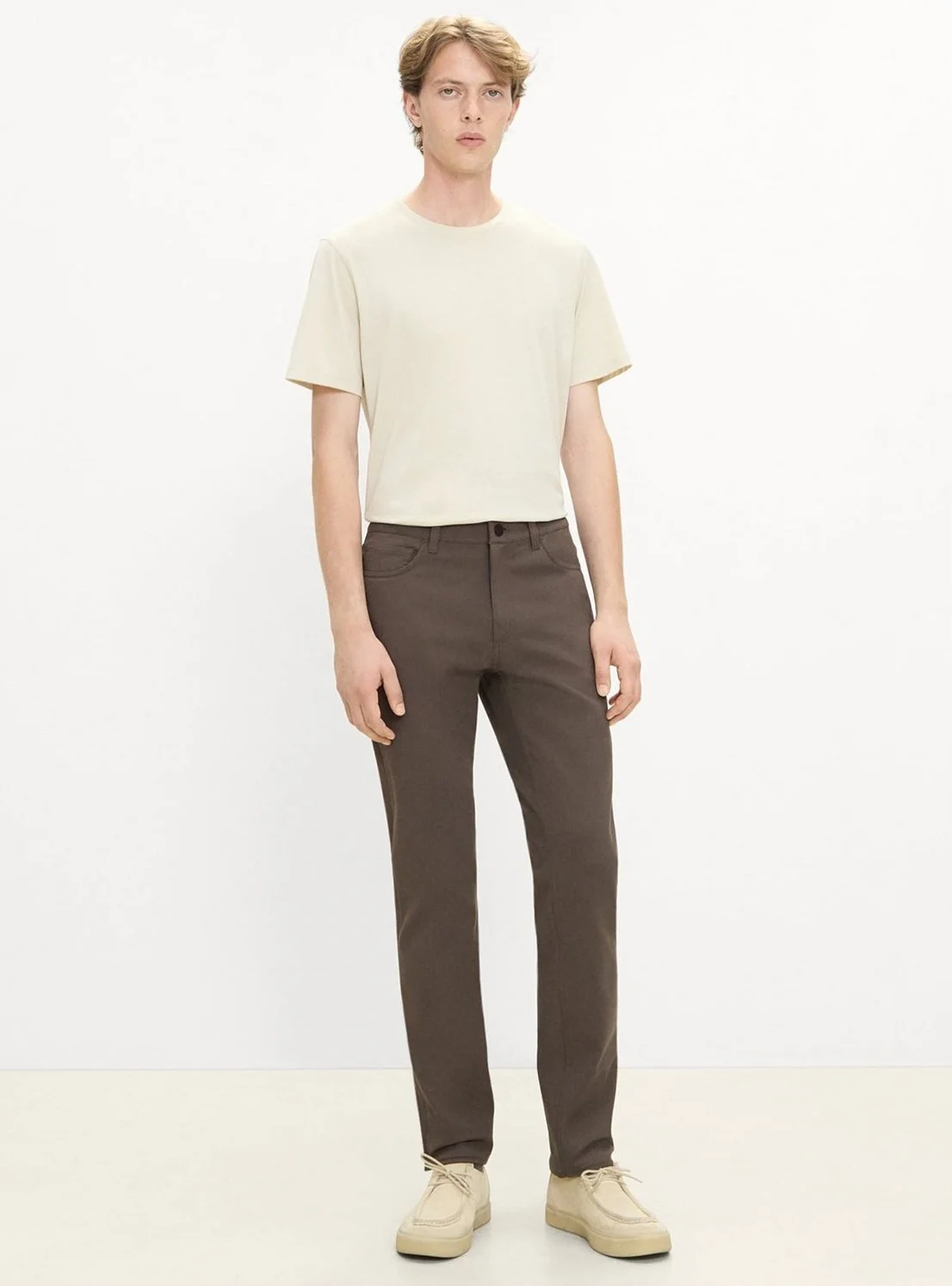 Raffi 5-Pocket Pant in Neoteric Twill in Classic Brown $195