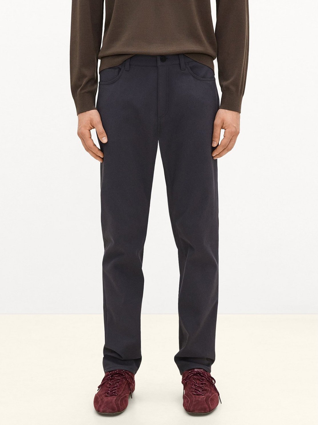 Raffi 5-Pocket Pant in Neoteric Twill in Phantom Grey $195