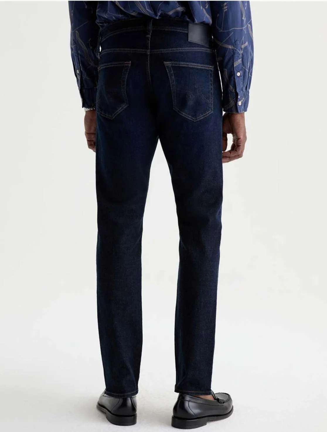 Tellis Jean in Luxe Three Sixty Denim in the Blue Noise Wash $225