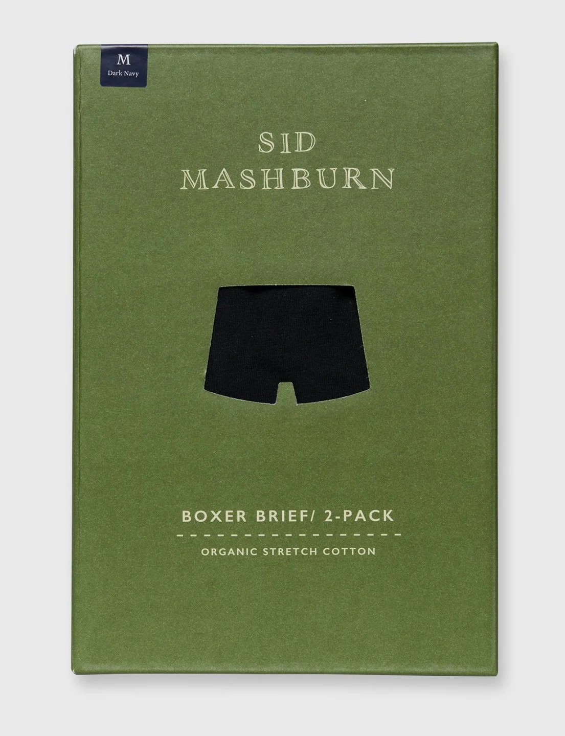 Boxer Brief (Pack of 2) Organic Stretch Cotton in Dark Navy $48
