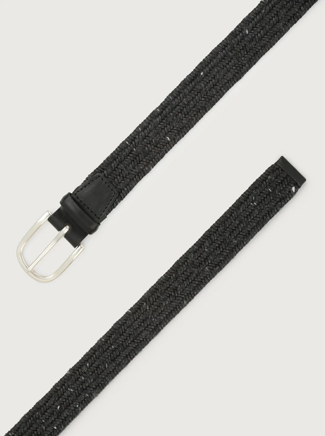 Wool & Leather Melange in Dark Grey $265