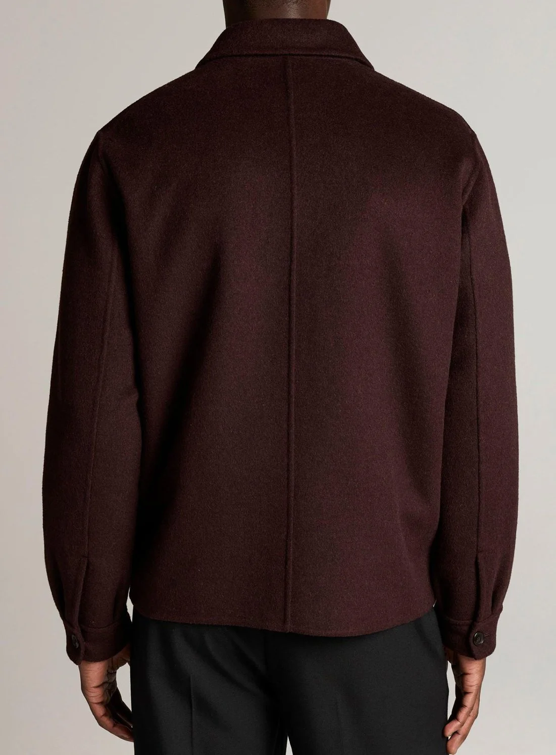 Splittable Wool-Blend Jacket in Chocolate Plum $628