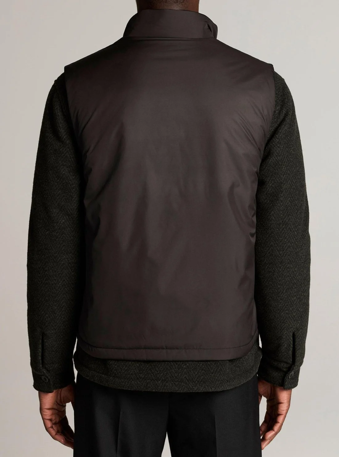 Insulated Tech-Fabric Vest in Black $498