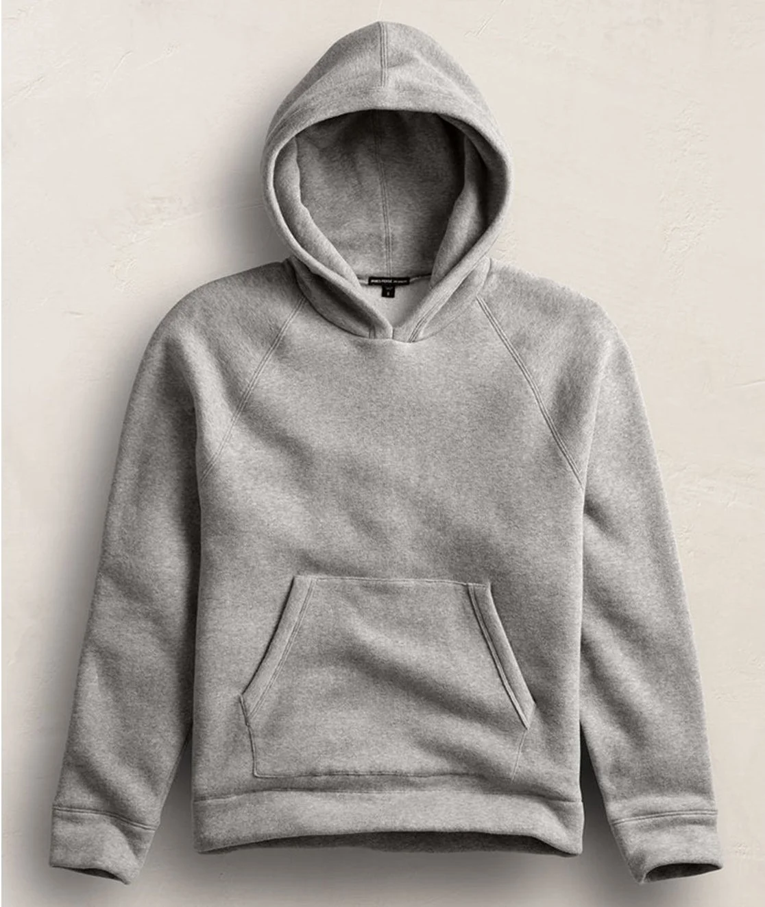 Italian Cotton Fleece Cozy Hooded Sweatshirt in Heather Grey $395