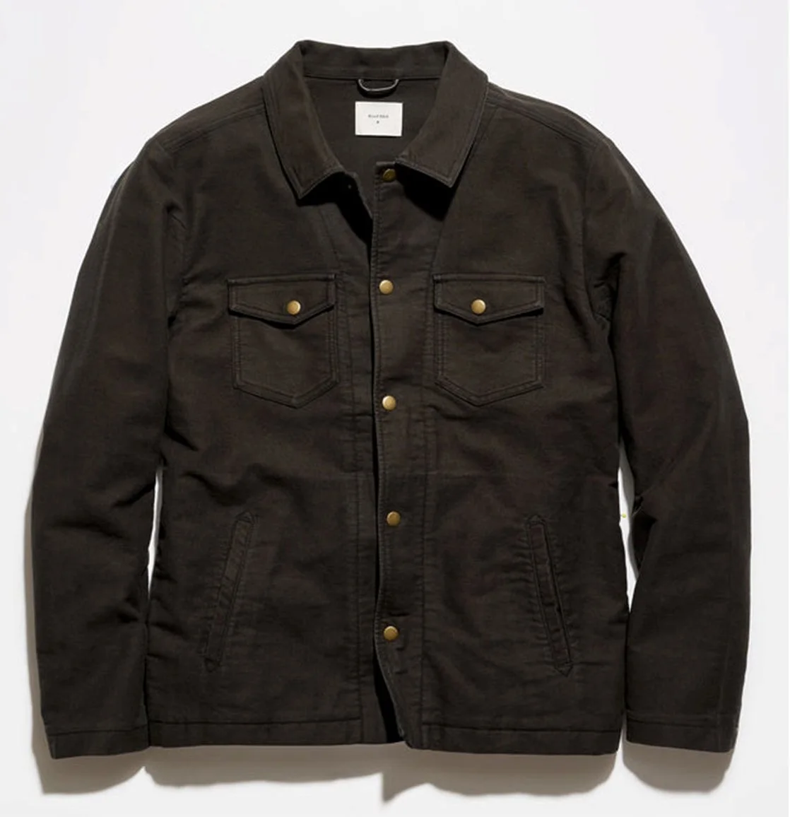 Moleskin Cotton Woodsman Jacket in Rosin Green $348